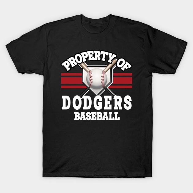 Proud Name Dodgers Graphic Property Vintage Baseball T-Shirt by WholesomeFood